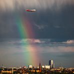 Regenvorhang auf, Berlin-Flieger rein