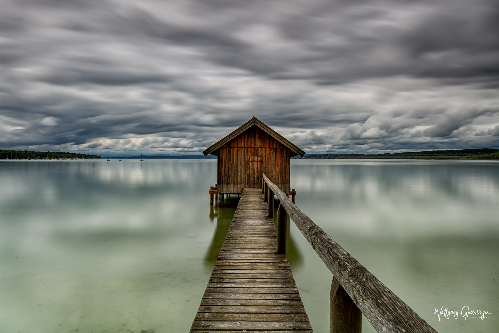 Regenwetter am See