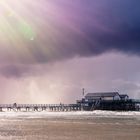 Regenwetter am Strand