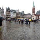 Regenwetter auf dem Römerberg