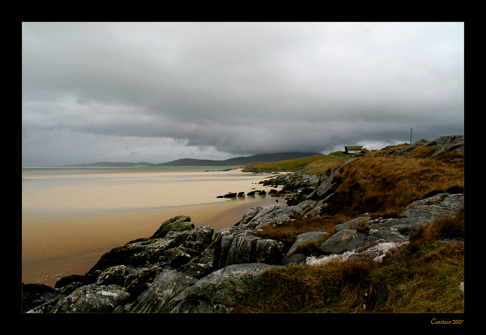 Regenwetter auf Harris