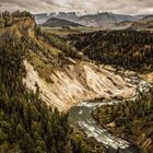 Regenwetter im Yellowstone Park