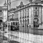 Regenwetter in Lissabon