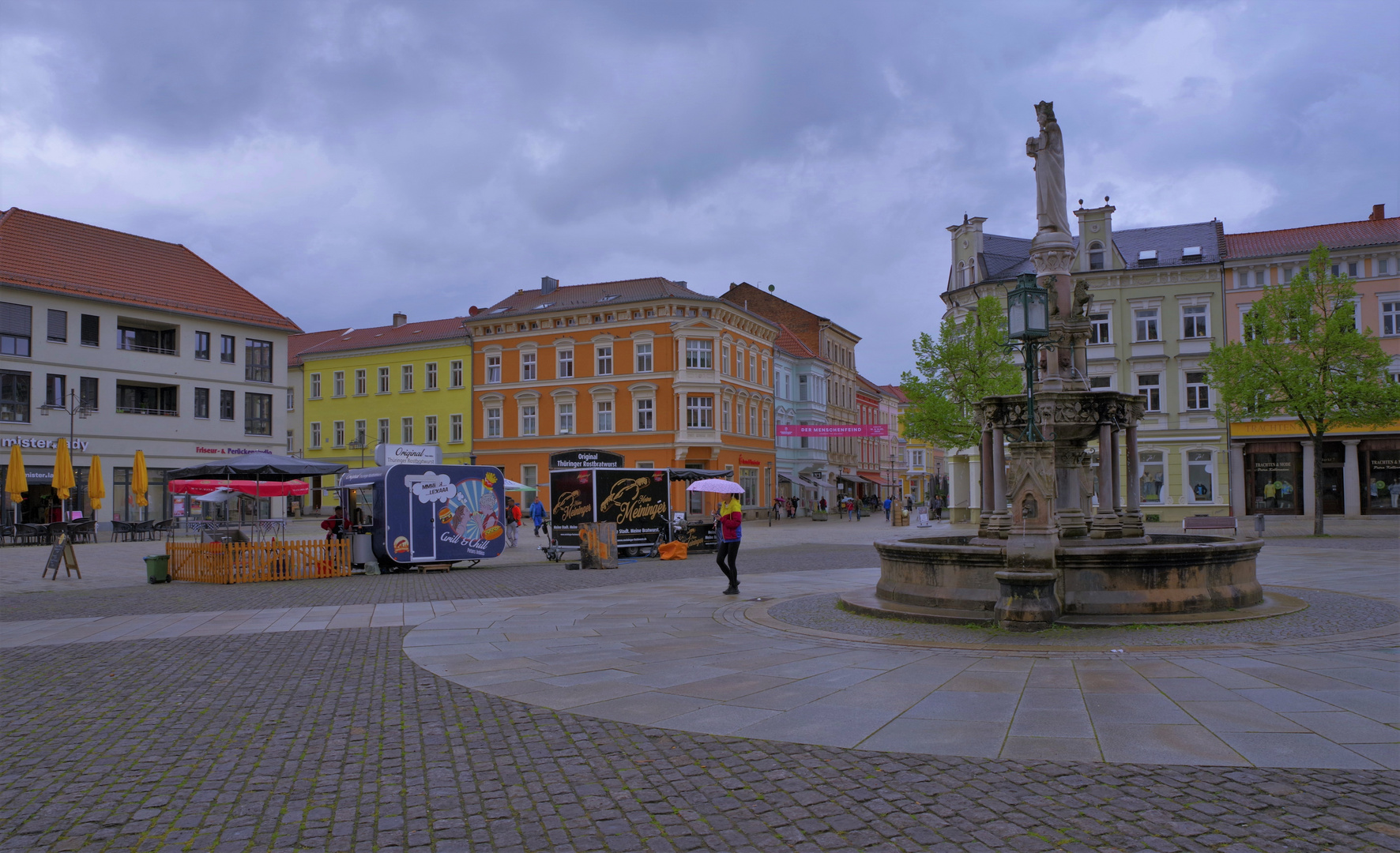 Regenwetter in Meiningen