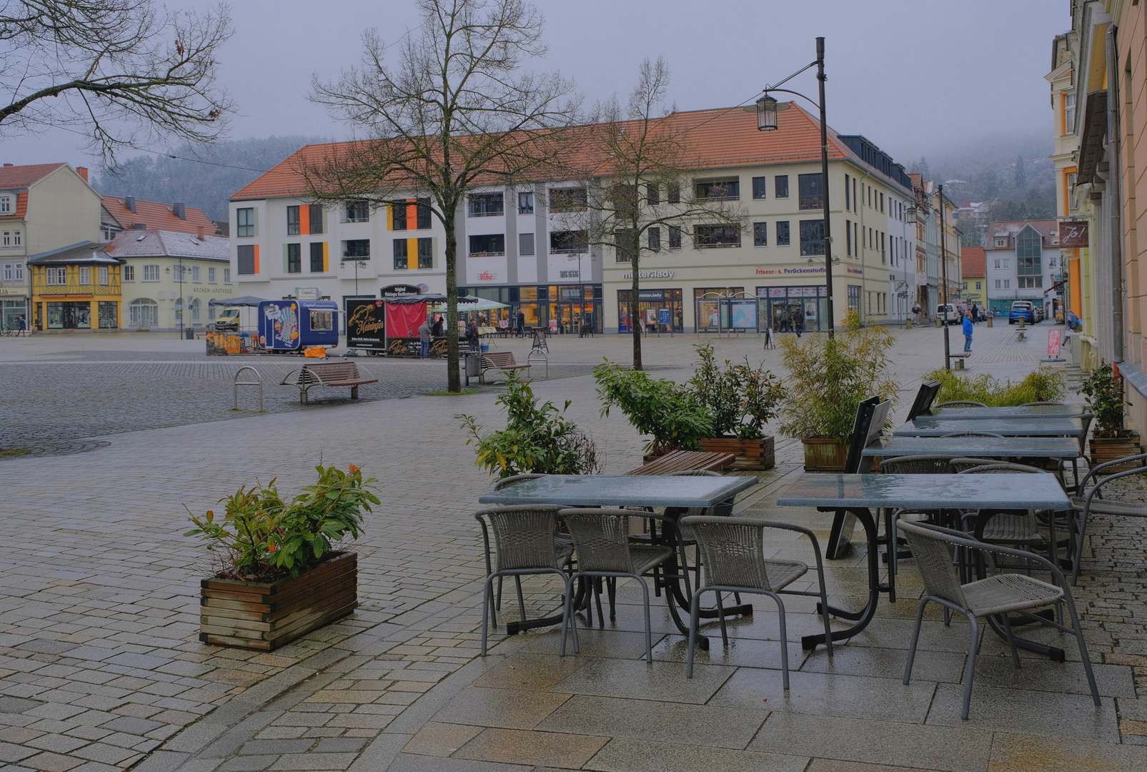 Regenwetter in Meiningen