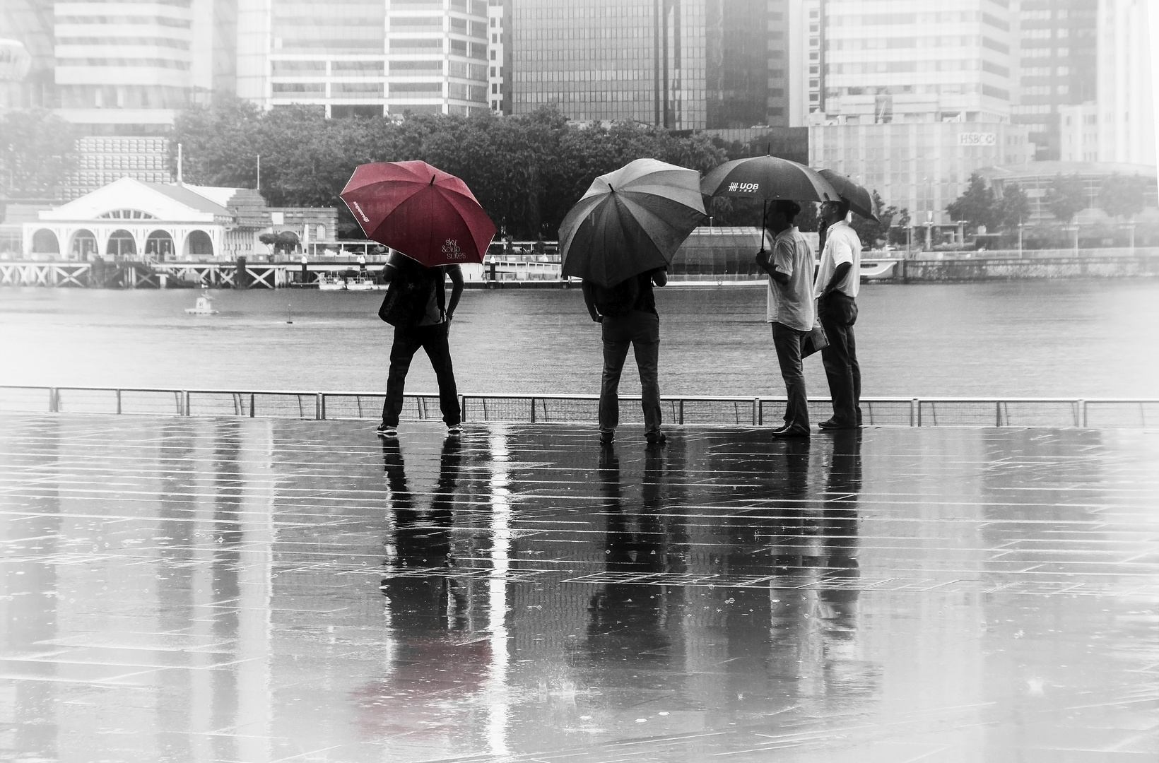 Regenwetter in Singapur