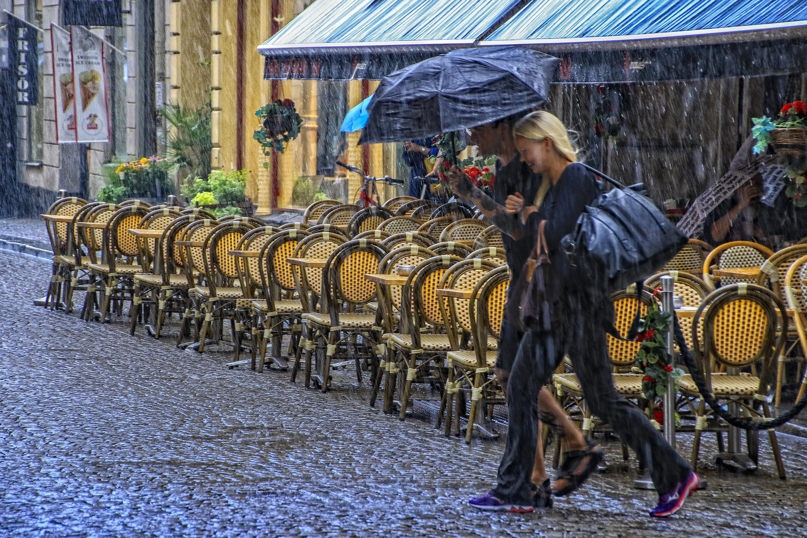 Regenwetter in Stockholm