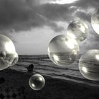 Regenwolken am Strand von Dziwnow