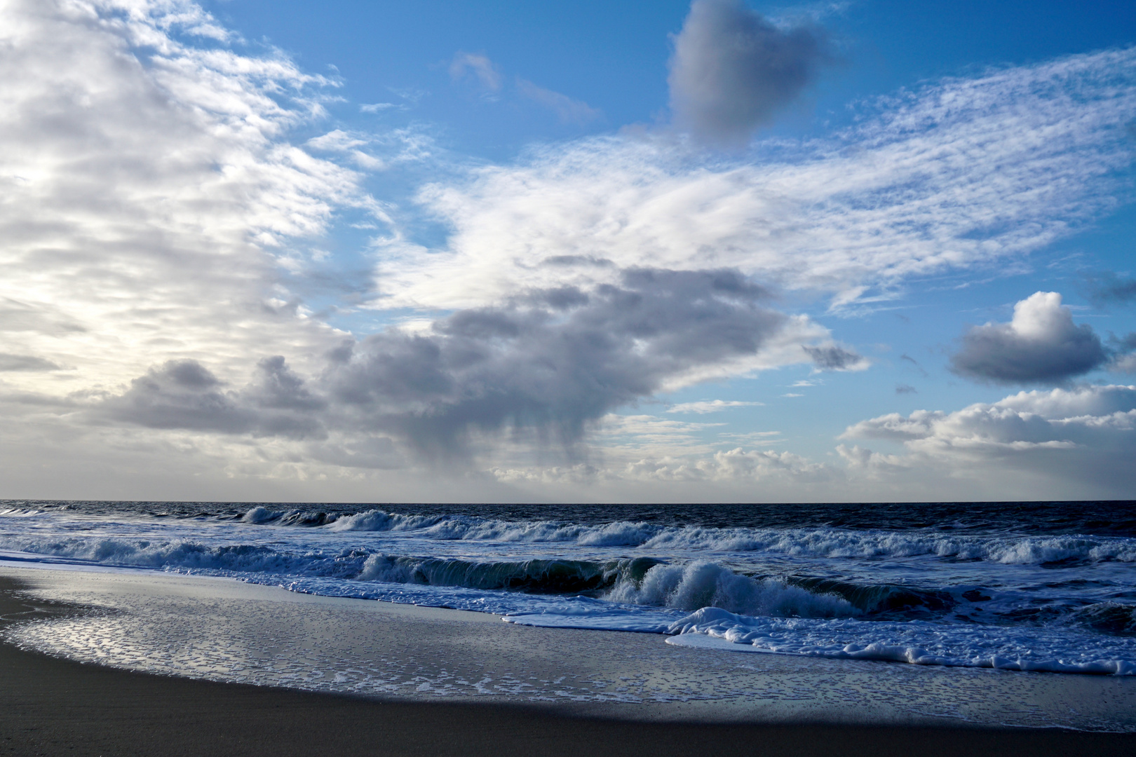 Regenwolken an der Nordsee