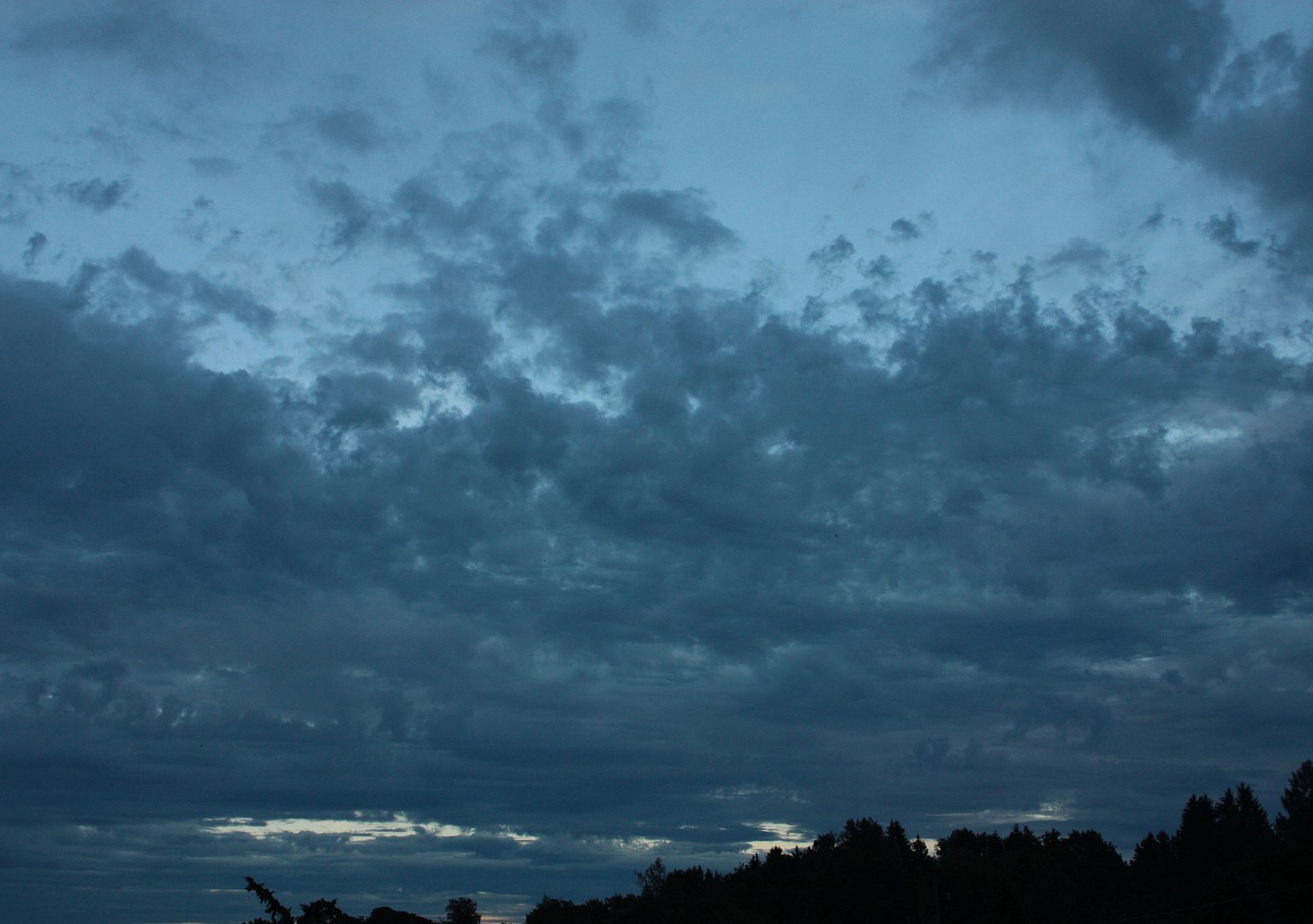 Regenwolken im Sommer