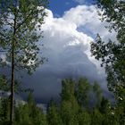 Regenwolken in Schweden
