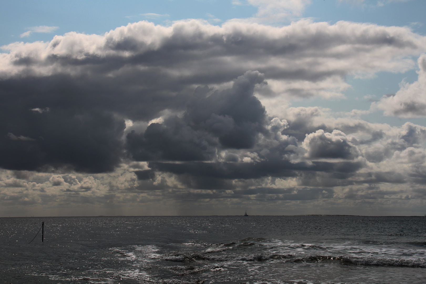 Regenwolken Insel Borkom 2018