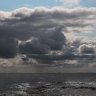 Regenwolken Insel Borkom 2018