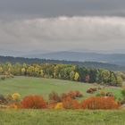 Regenwolken über dem Thüringer Wald