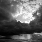 Regenwolken über der Ostsee