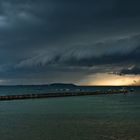 Regenwolken über der Ostsee