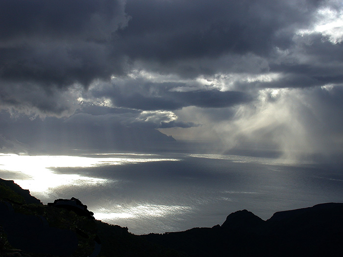 Regenwolken über La Gomera