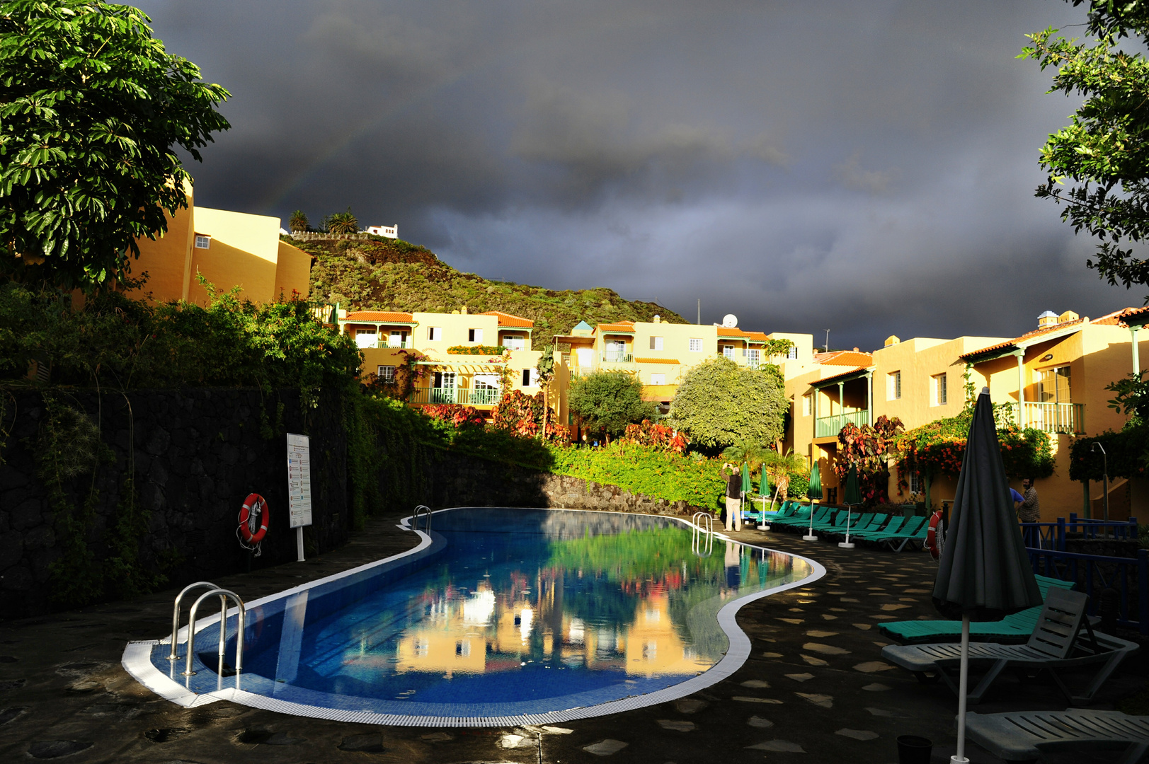 Regenwolken über La Palma