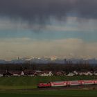 Regenwolken über Oberbayern