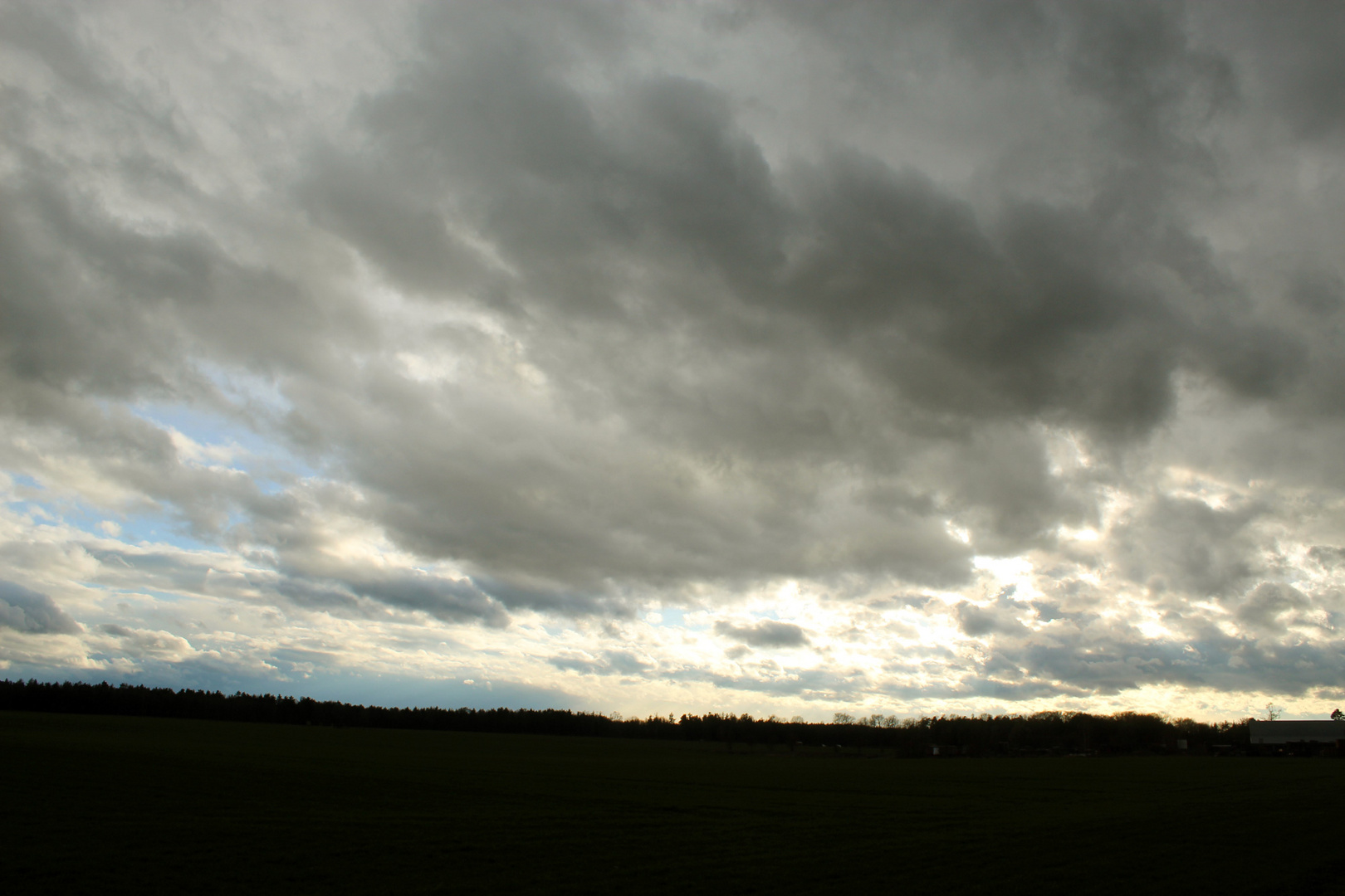 Regenwolken über Thüringen