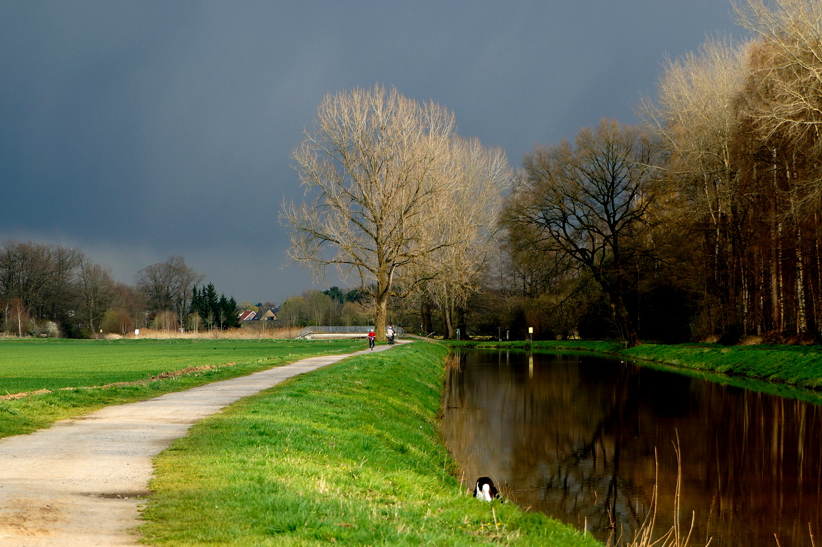 Regenwolken ziehen auf.