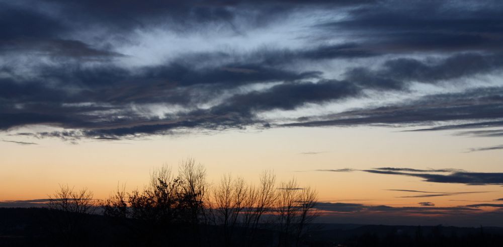 Regenwolken ziehen auf