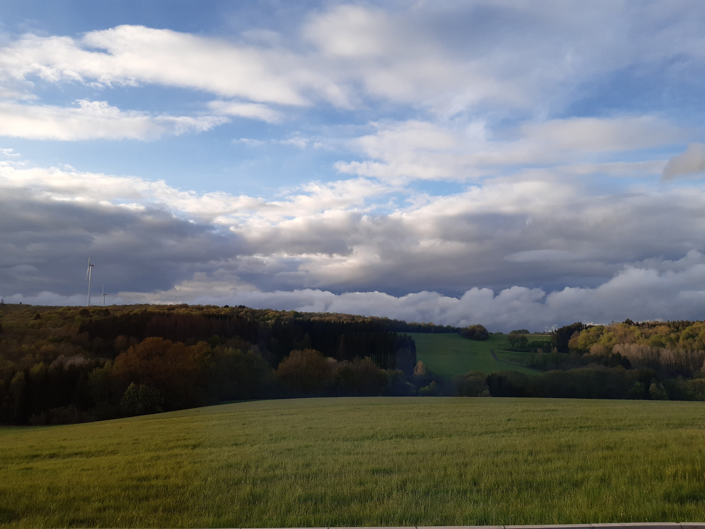 Regenwolken ziehen vorbei