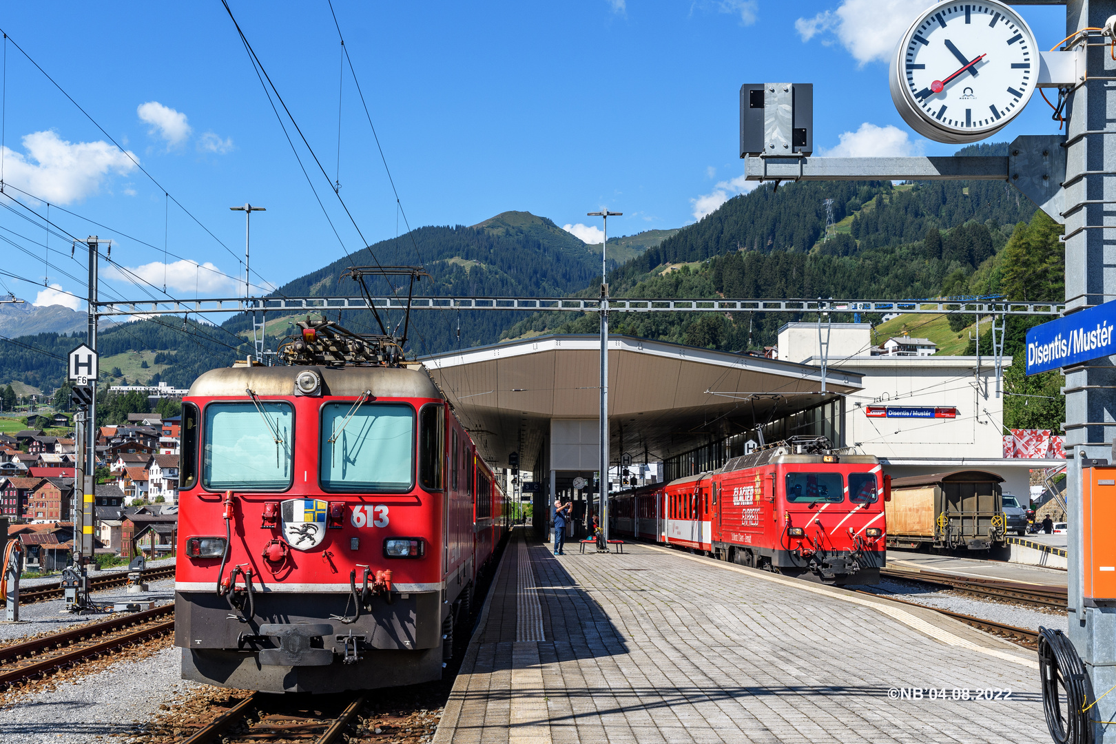 Reger Betrieb in Disentis