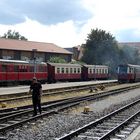 Reger Zugbetrieb der HSB im Bf Wernigerode 12.8.2009