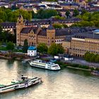 Regierungsgebäude und Koblenzer Hof, Rheinanlagen Koblenz