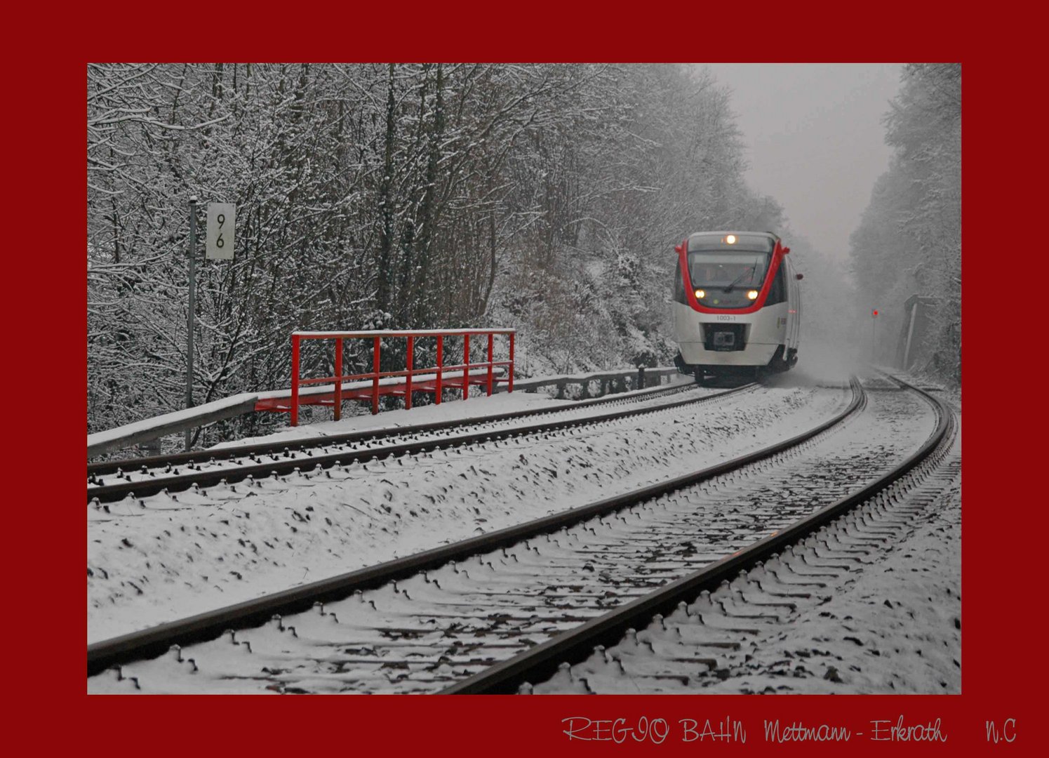 Regio Bahn im Winter