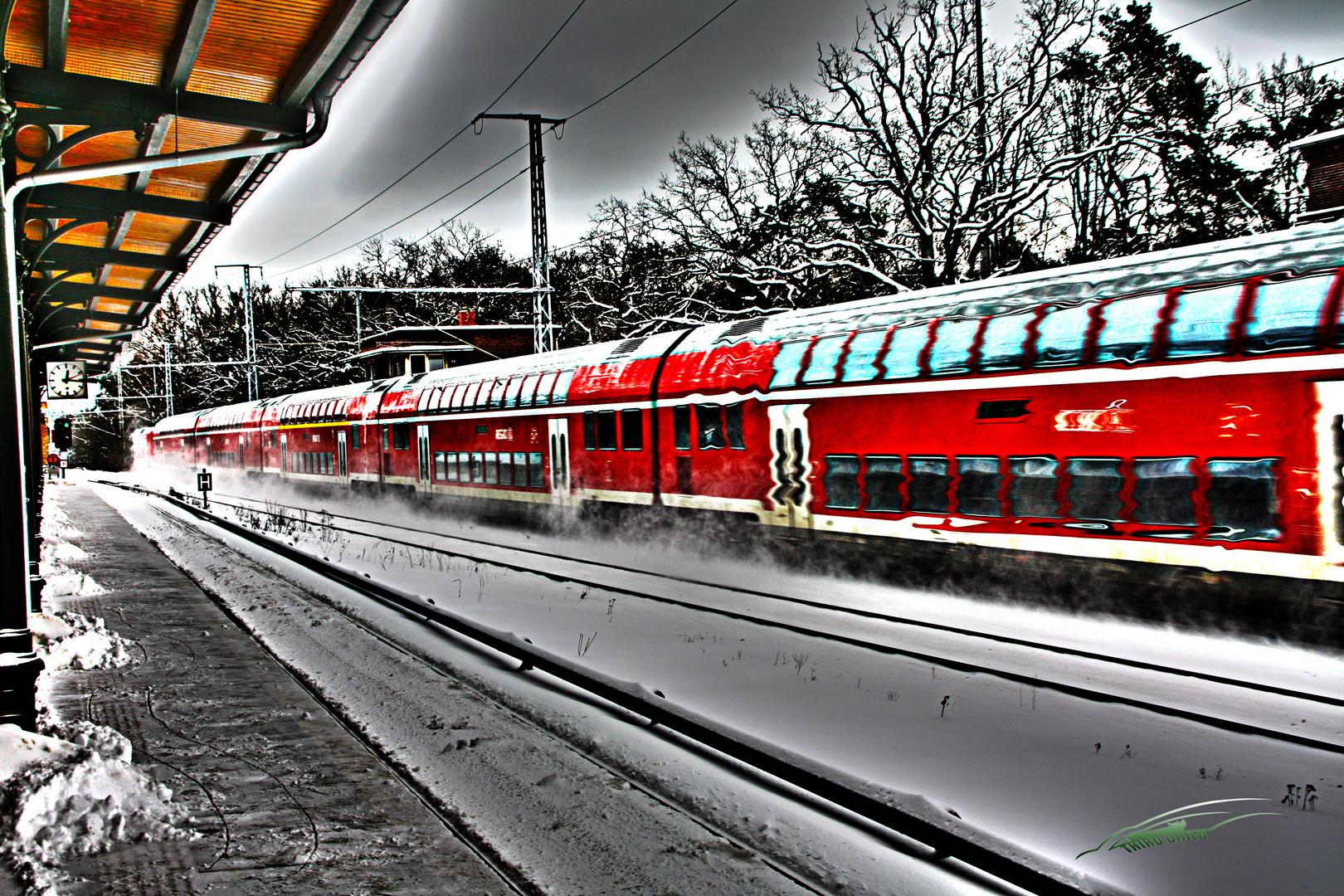 Regio mit schnee