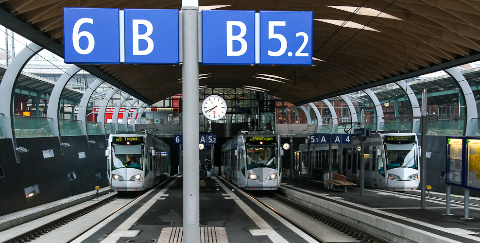 Regio-Tram Bahnsteige