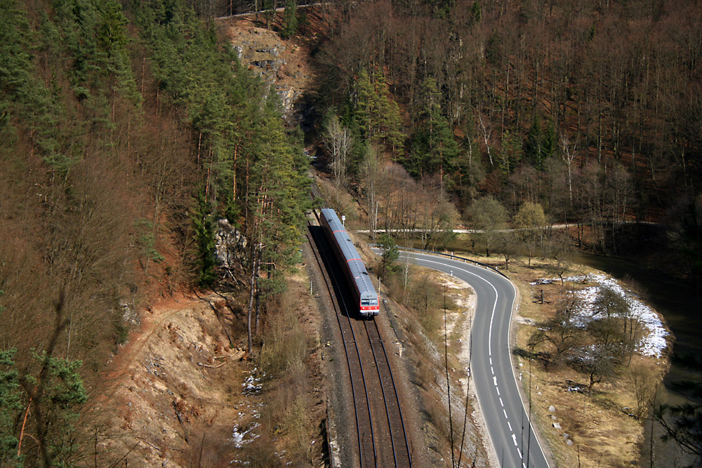 Regionalbahn im Pegnitztal