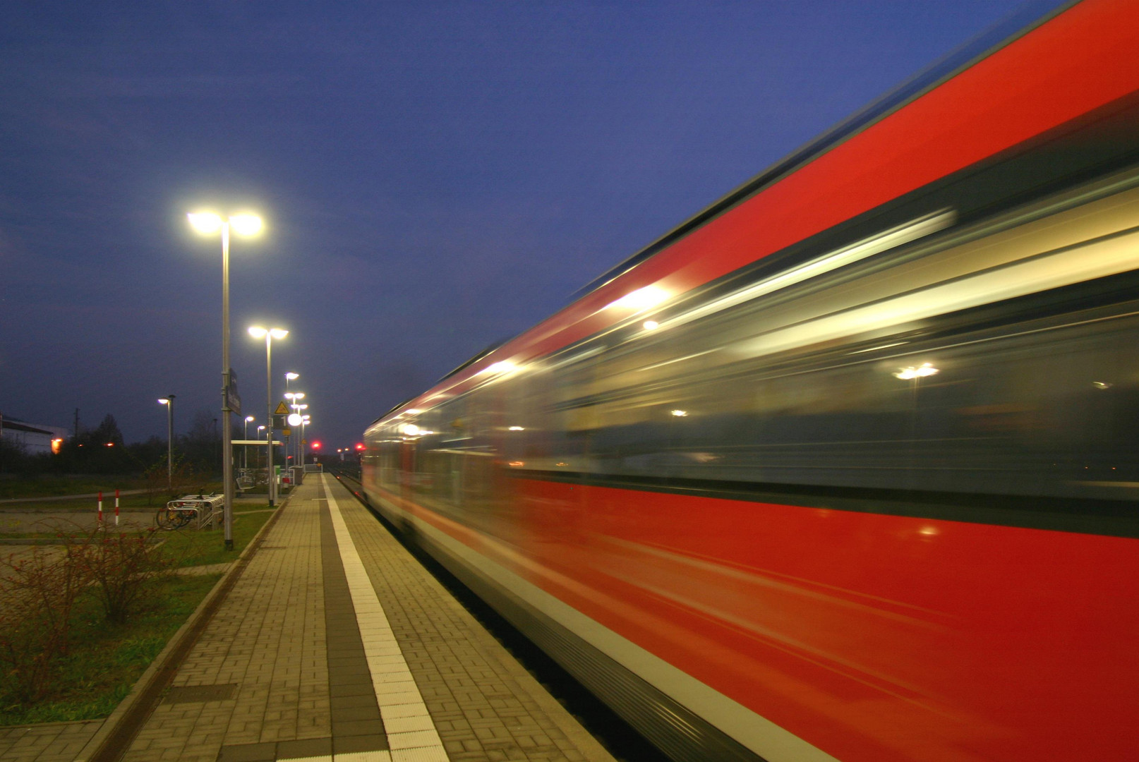 Regionalbahn in Fahrt