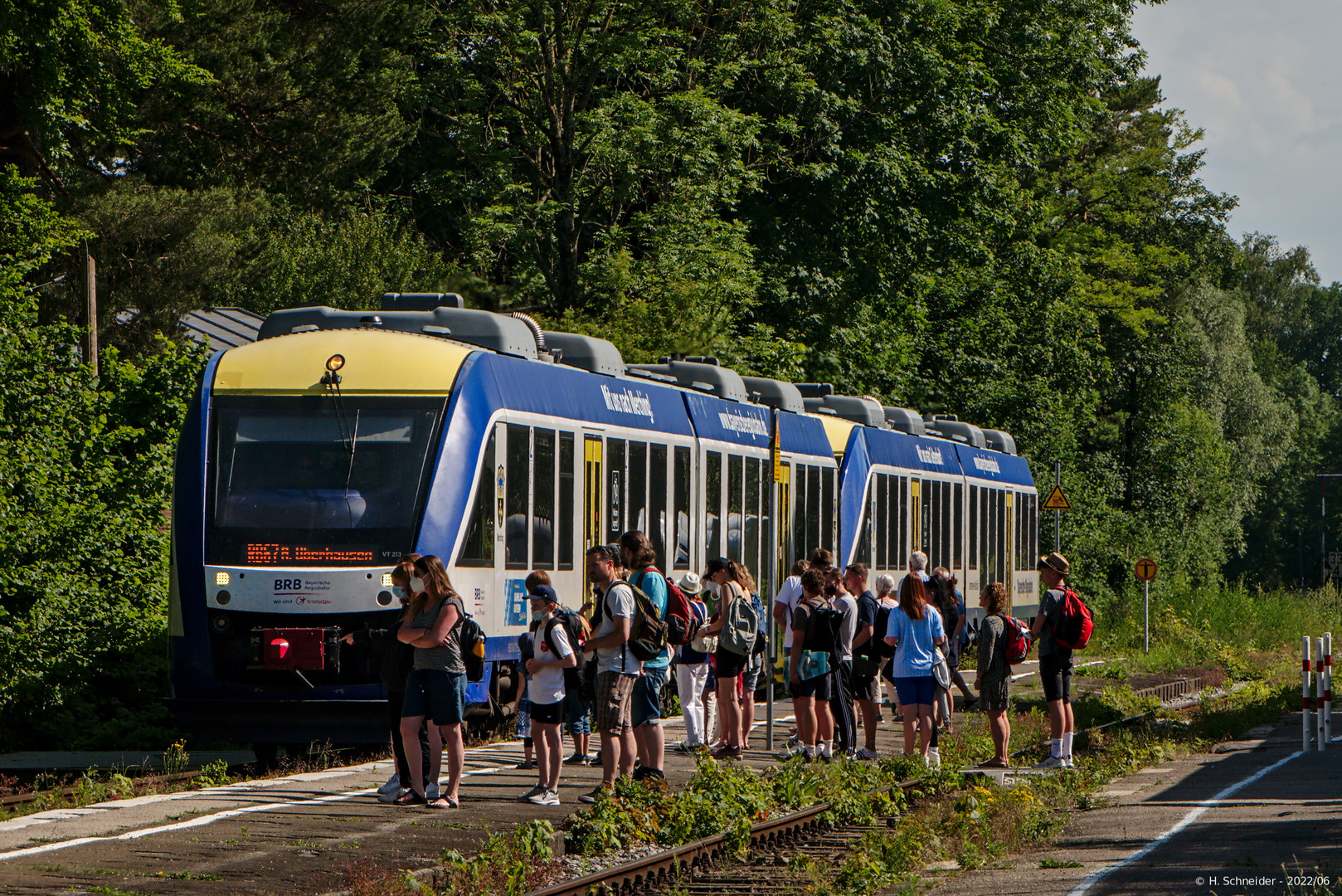 Regionalbahn in Utting a.A.