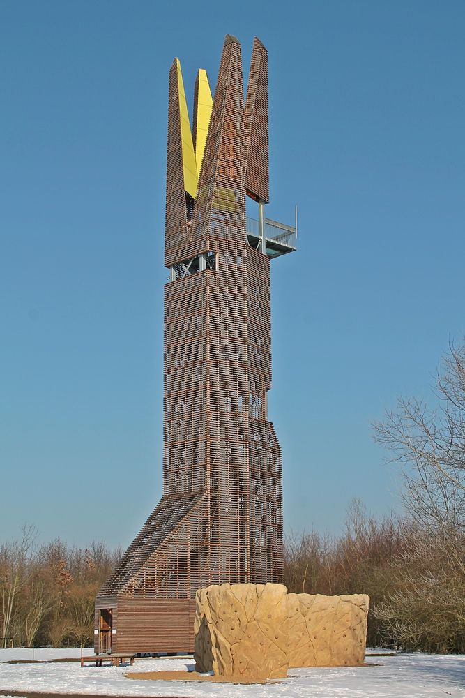 Regionalpark Aussichtsturm in den Weilbacher Kiesgruben