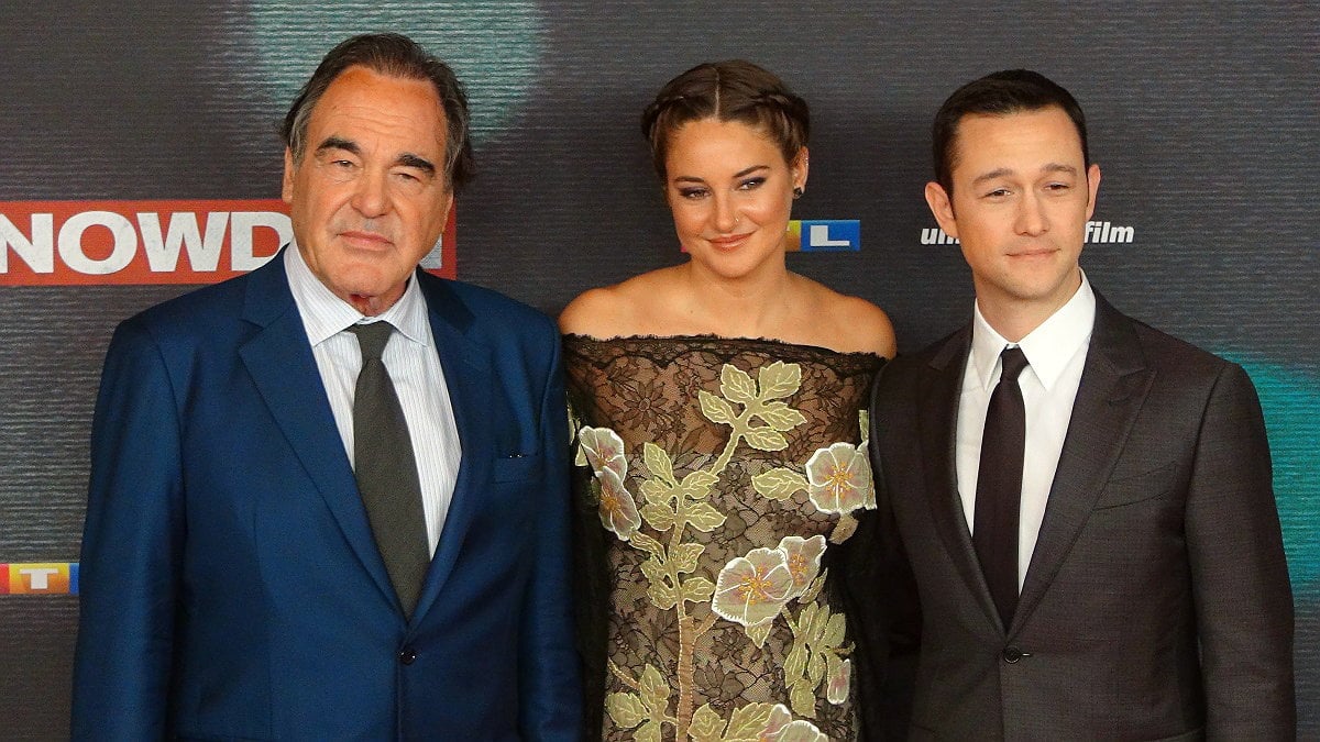 Regisseur Oliver Stone, Shailene Woodley und Joseph Gordon-Levitt