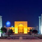 Registan in Samarkand by night