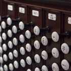 Register der Orgel in der Saalkirche von Ingelheim