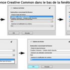 Réglage de la licence Creative Commons pour l'Atelier Retouche