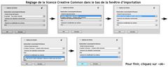 Réglage de la licence Creative Commons pour l'Atelier Retouche