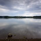 Regnerische Abendstimmung an der Talsperre Pöhl