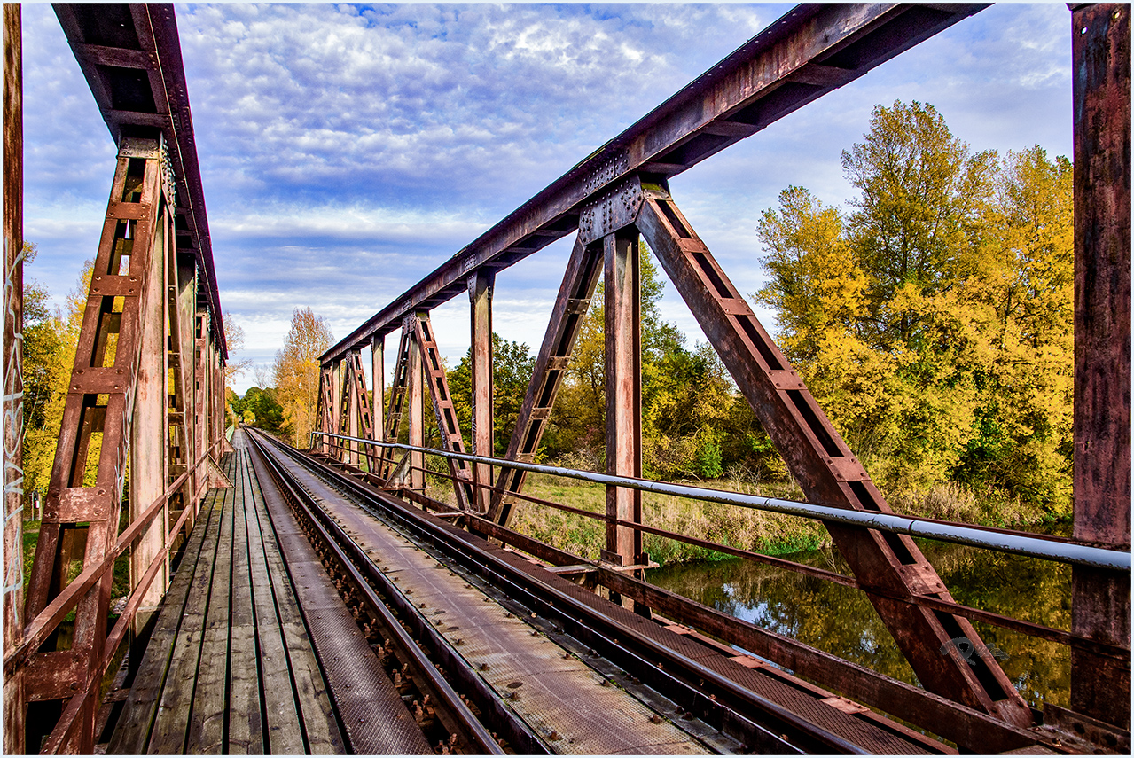 Regnitz, Eisenbahnbrücke Nostalgie