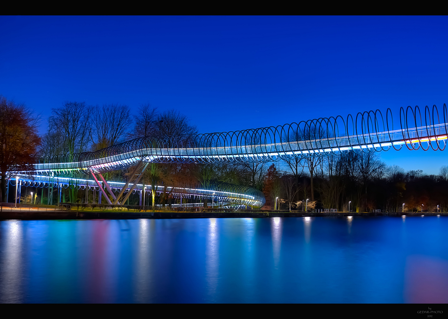 Rehberger Brücke im Kaisergarten Oberhausen Foto &amp; Bild