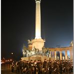 Rehearsal for a homage military parade