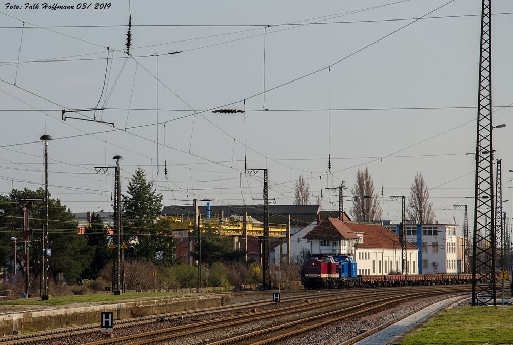 Reichsbahnfarbe im historischen Bahnhof