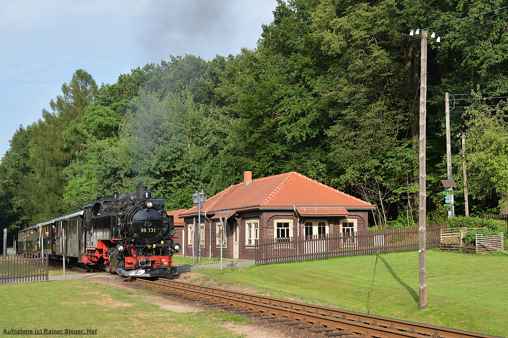 Reichsbahnzug verlässt Kurort Jonsdorf HSt.