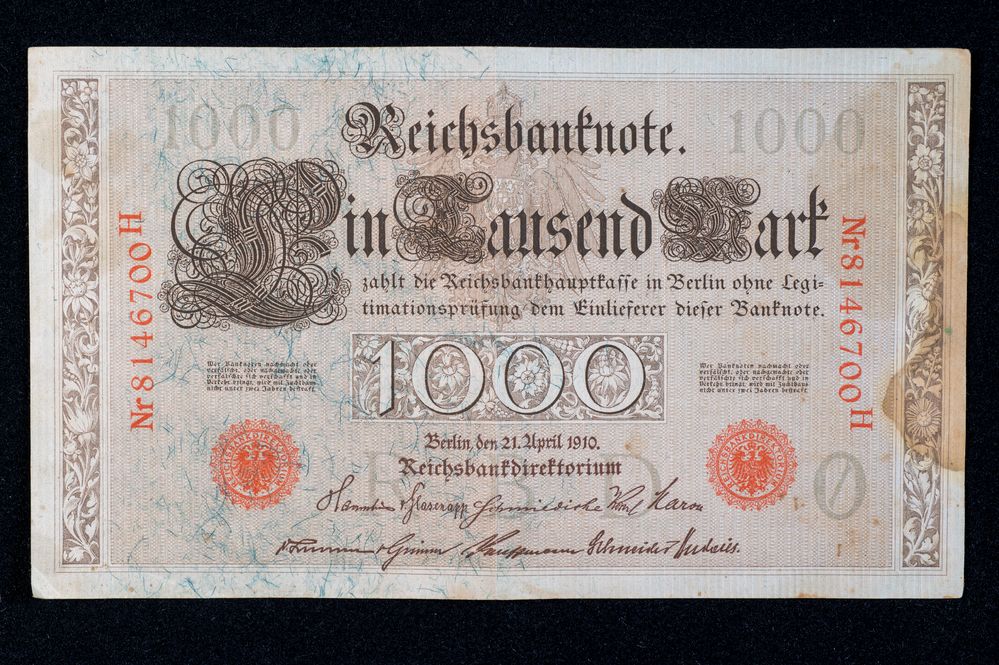Reichsbanknote - gebraucht
