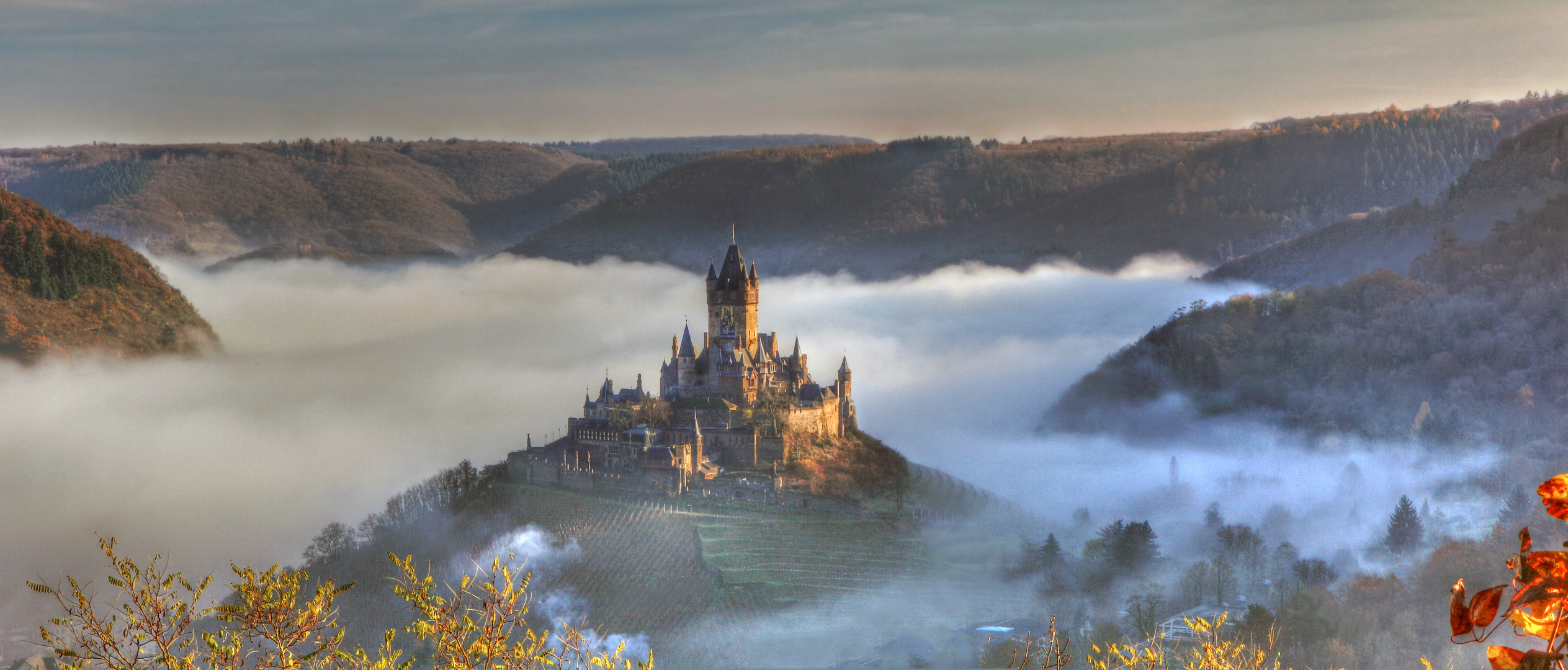 Reichsburg Cochem im Nebelmeer